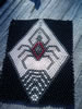 spiderweb beadwork